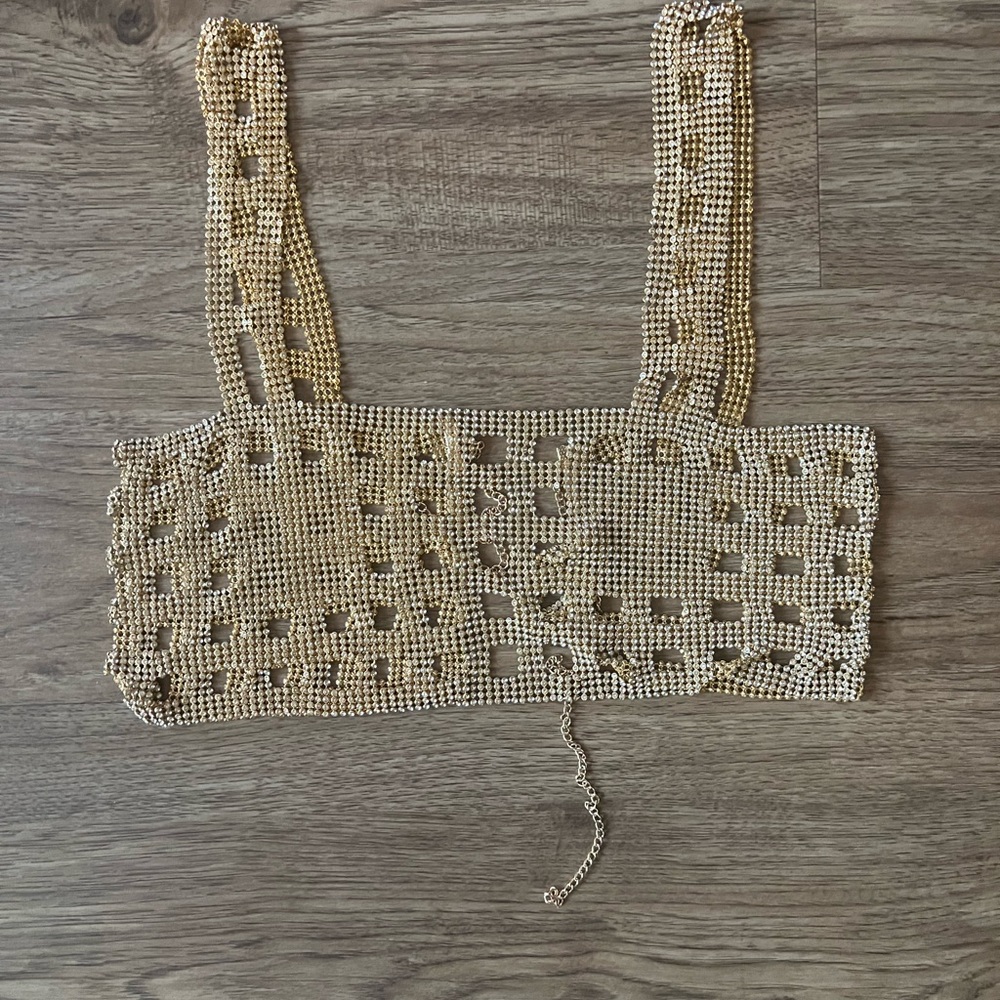 Open-Back Chainmail Crop Top - Picture 5 of 6